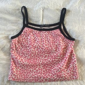 pink leopard brandy tank